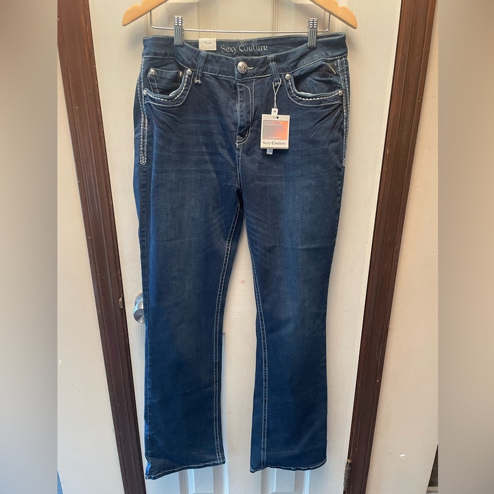 Stylish Dark Blue Women's Jeans